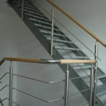 Přibyslav - schodiště se zábradlím