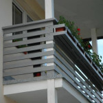 Balkonové zábradlí a květníky - RD Chotěboř