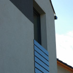 RD Chotěboř - venkovní zábradlí na francouzká okna, aluminium prášková barva