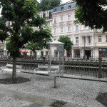 Kolonáda Karlovy Vary - reklamní stojany