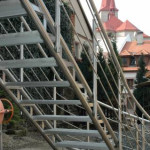 RD Chotěboř - celonerezové schodiště s nerez zábradlím